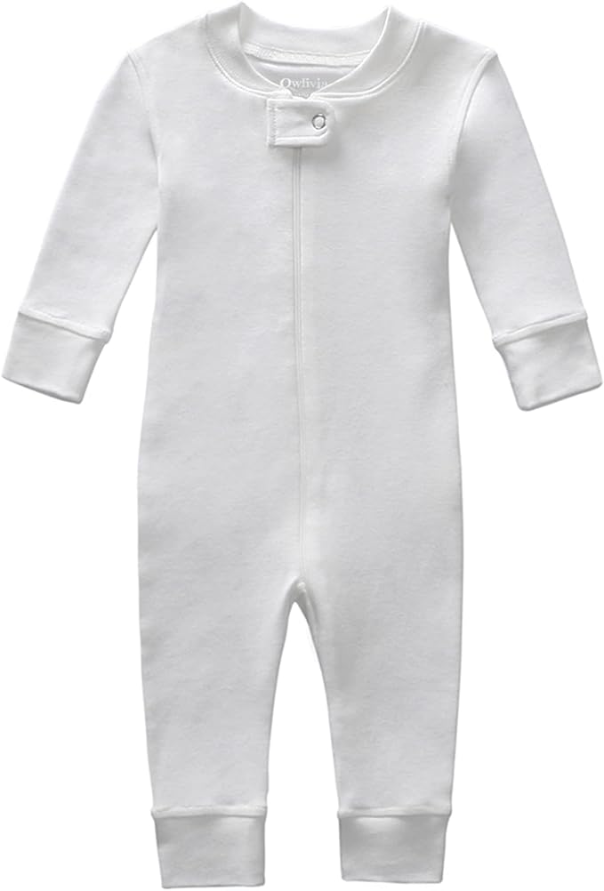 Owlivia Organic Cotton Baby Boy Girl Zip up Sleep 'N Play Pjs, Long Sleeve by Owlivia