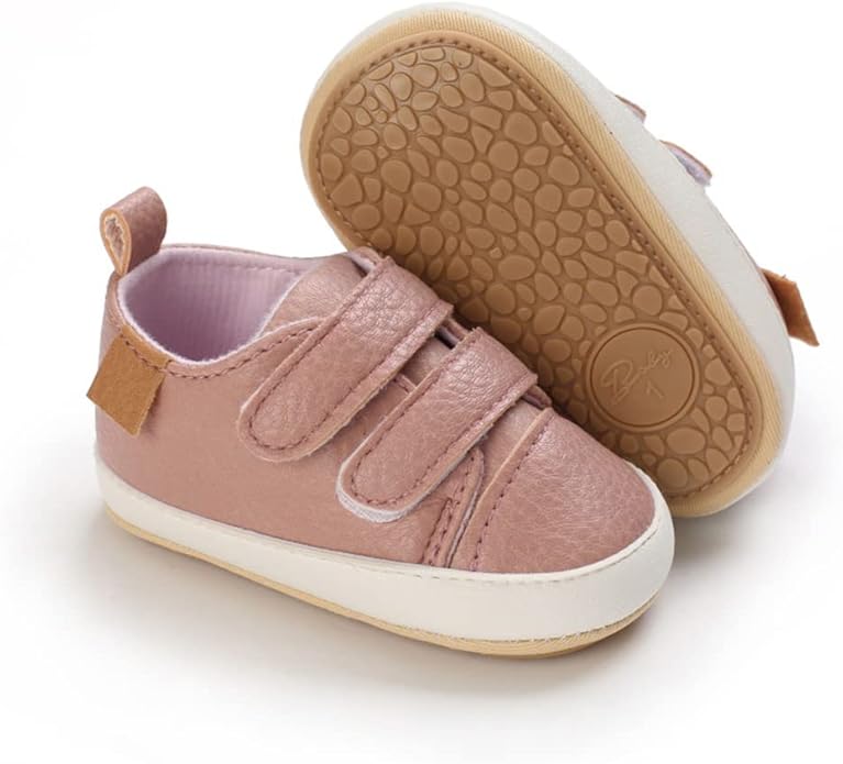 Clowora Baby Boys Girls Shoes Non-Slip Rubber Sole Sneakers Infant First by Clowora
