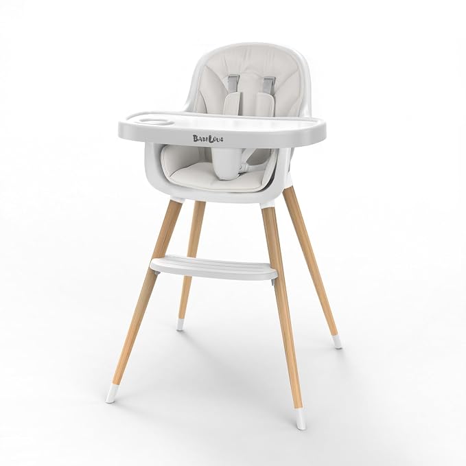 Baby High Chair, Wooden Highchair by Babilous
