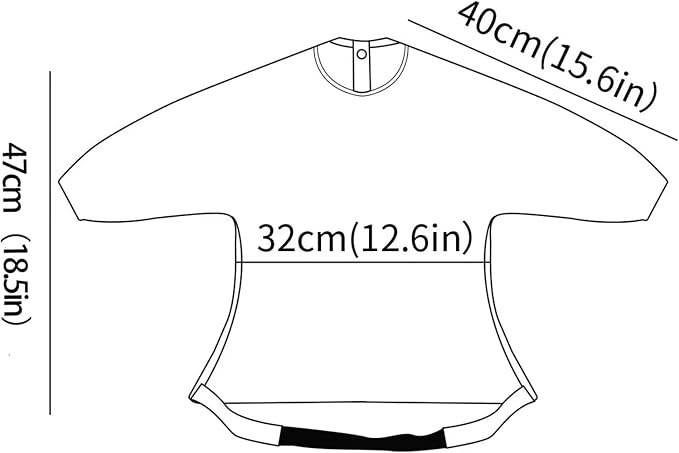 Long Sleeve Baby Bib - Image 4