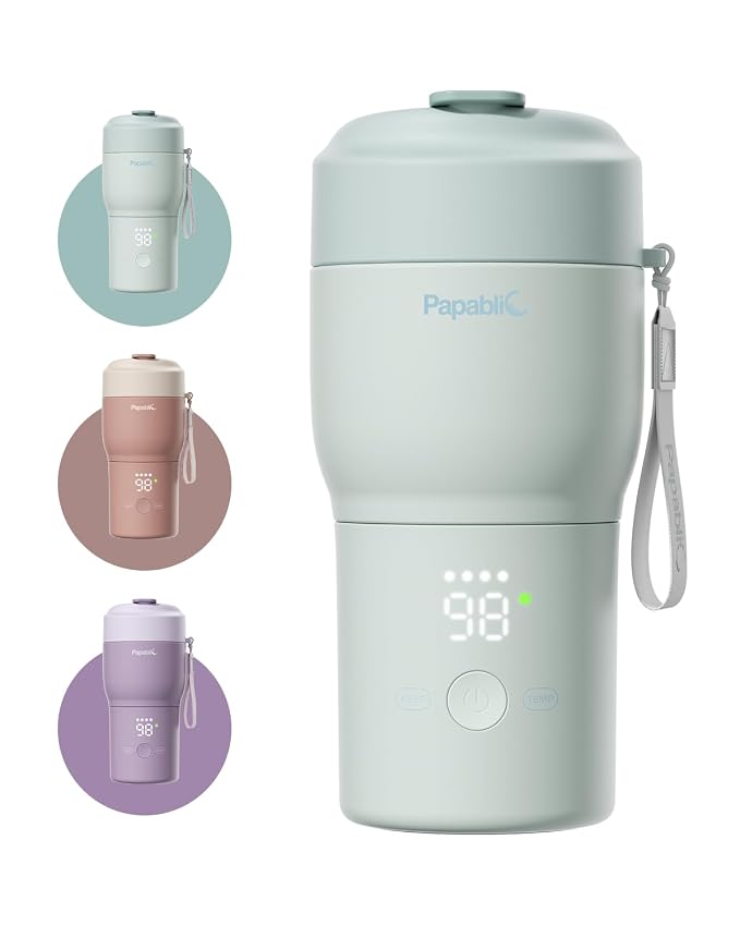 Papablic Pro Portable Bottle Warmer — 115W Fastest Heating, Built-in Sterilizer by Papablic