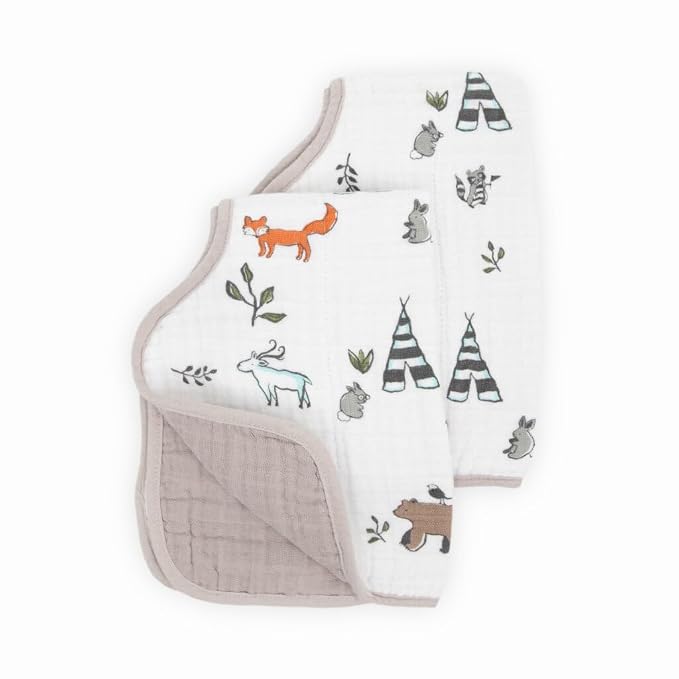 Little Unicorn Ultra-Absorbent Premium Burp Cloth 2 Pack | Soft on Baby's Skin - Image 2