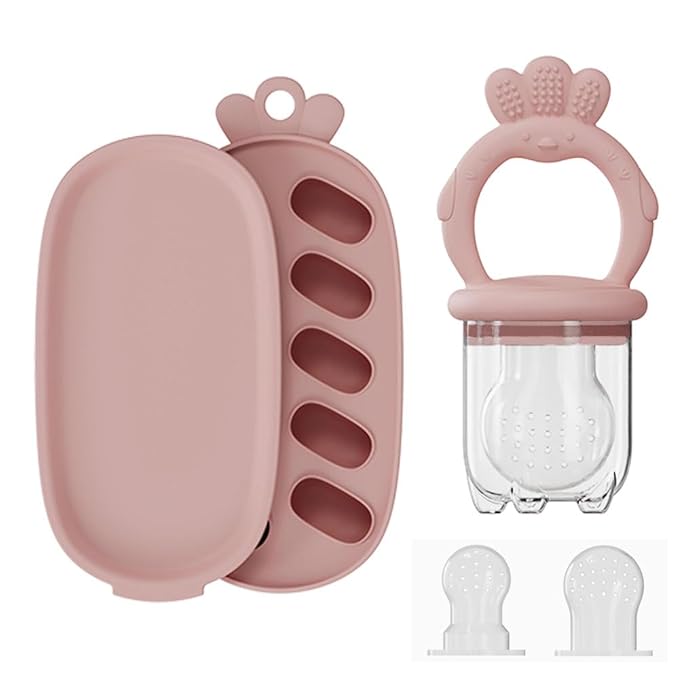 Baby Food Fruit Feeder, Breastmilk Baby Popsicle Molds, Silicone Teether by TAEAFER