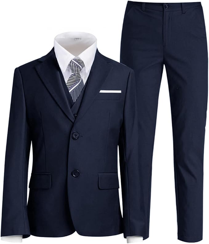 Boys Suit for Kids Tuxedo Suits for Wedding Formal Suit Set Toddler Boy Dress by Tomic