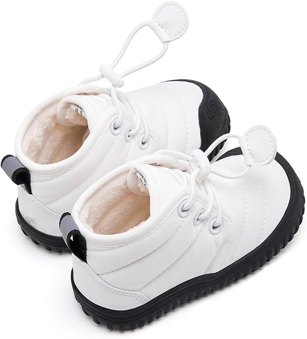 BMCiTYBM Toddler Baby Winter Snow Boots Boy Girl Faux Fur Warm Non Slip First - Image 4