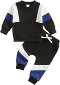 Kupretty Toddler Baby Boy Fall Winter Clothes Color Block Long Sleeve by Kupretty