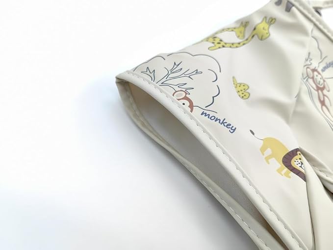 GZMM Waterproof Baby Bibs, Infant Toddler Extra Cover Feeding Bib - Image 6
