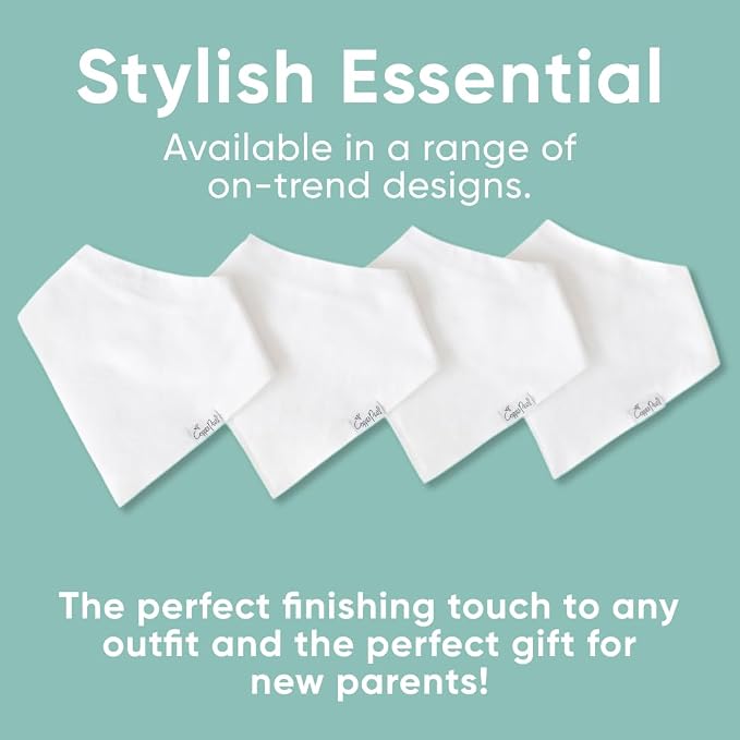 Copper Pearl 4 Pack Soft Cotton Baby Bibs - Image 6