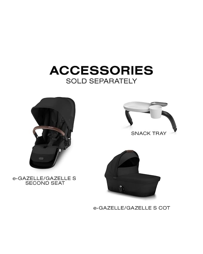 Cybex e-Gazelle S Electronic Assist Stroller – Gazelle S Single-to-Double - Image 9