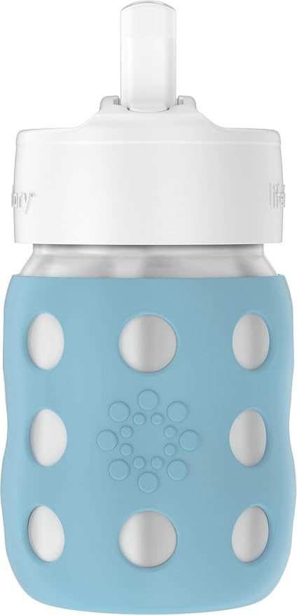 Lifefactory 8-Ounce Stainless-Steel Vacuum-Insulated Wide-Neck Baby Bottle by Lifefactory