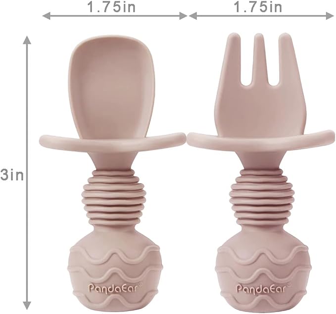 PandaEar Silicone Baby Feeding Set, 2 Pack - Image 5