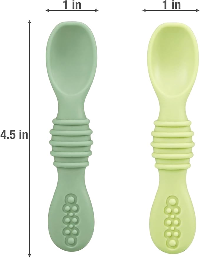 PandaEar 6 Pack Silicone Baby Spoons - Image 3