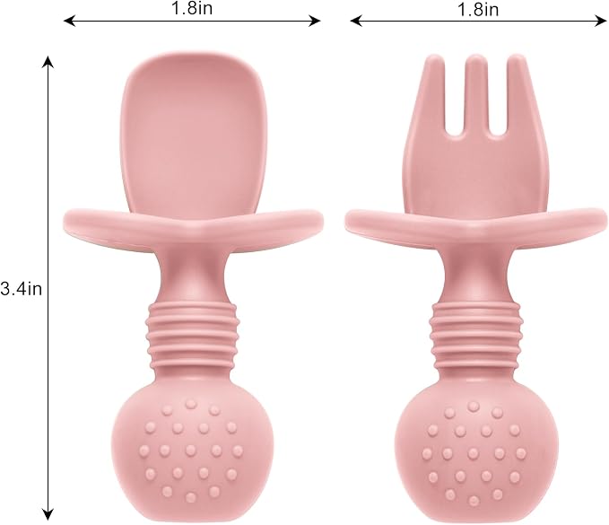 Silicone Feeding Set, 2 Pack Divided Toddler Plates - Image 5