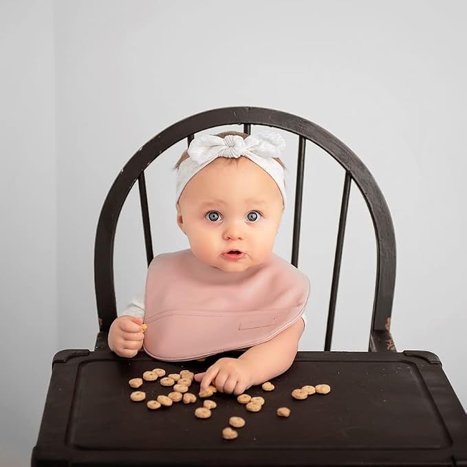Vegan Leather Easy Clean Baby Bibs - Image 6