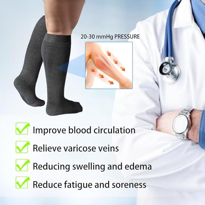 LEVSOX Viscose Made from Bamboo Compression Socks - Image 6