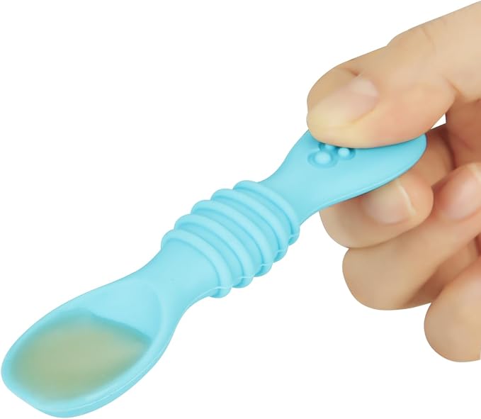 PandaEar 6 Pack Silicone Baby Spoons - Image 4