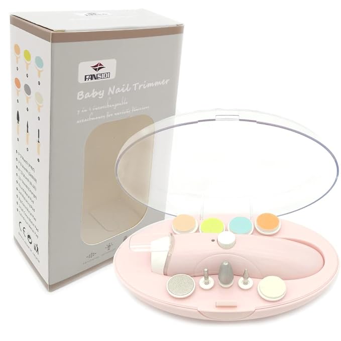 Rechargeable Baby Nail File, Fansidi Electric Baby Nail Trimmer by FANSIDI