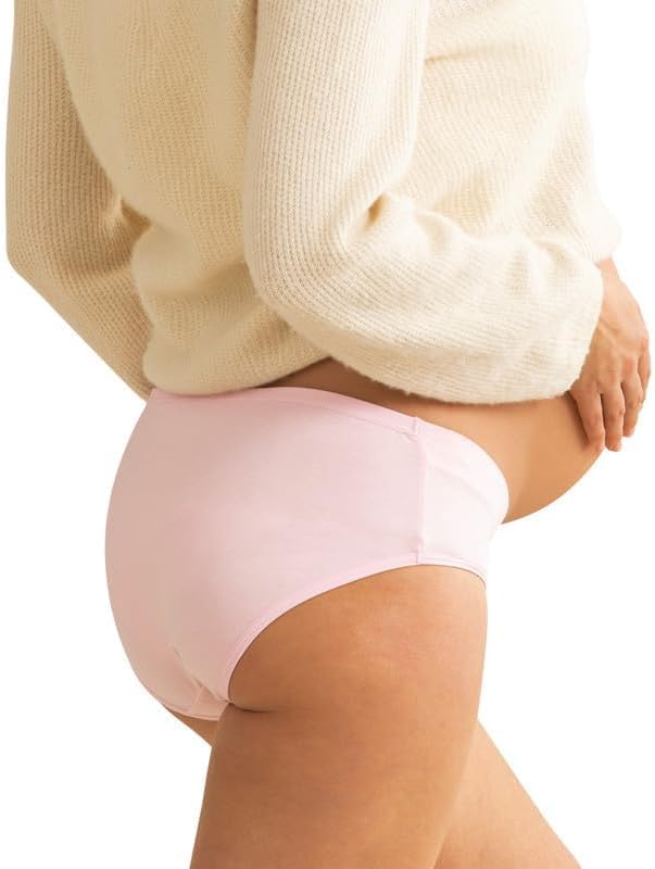 Angelhood 6 Pack Womens Cotton Maternity Underwear, Healthy Maternity Pregnancy - Image 3