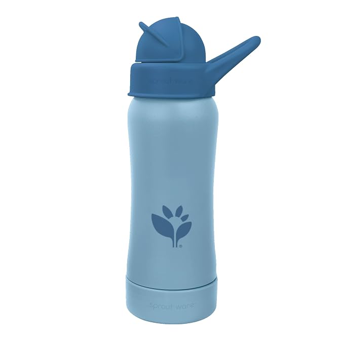 Green Sprouts® Sprout Ware® Straw Bottle 10oz., Plant-Plastic, Platinum-Cured by GreenSprouts