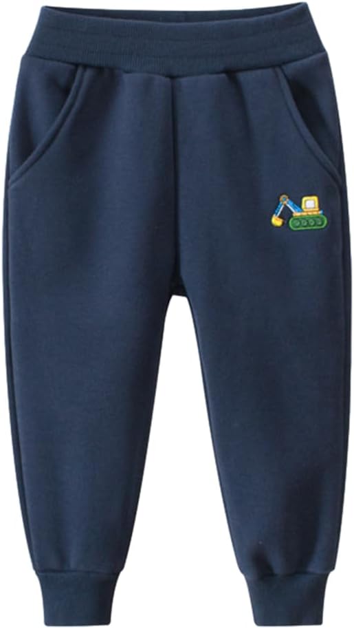 GFQLONG Toddler Boys 3 Pack Cotton Active Jogger Pants, Kids Cartoon Sweatpants - Image 7