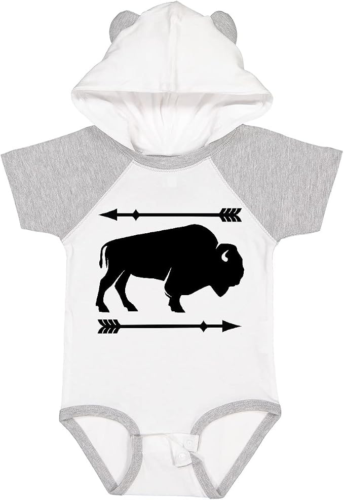 inktastic Buffalo Cute Animal Western Baby Bodysuit by Inktastic