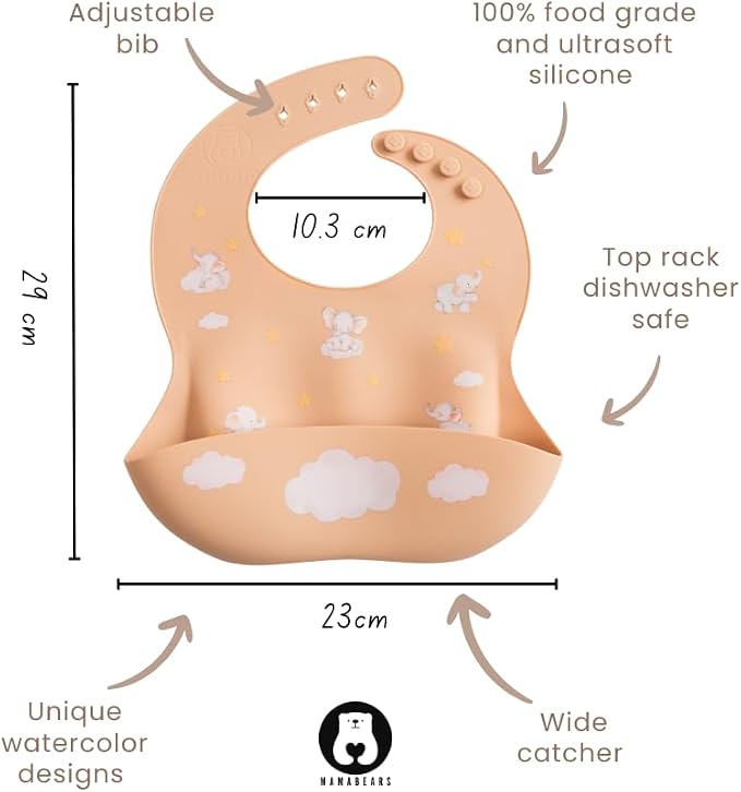 Silicone Baby Bib and Mat | Boys Girls Babies & Toddlers | Waterproof, - Image 4