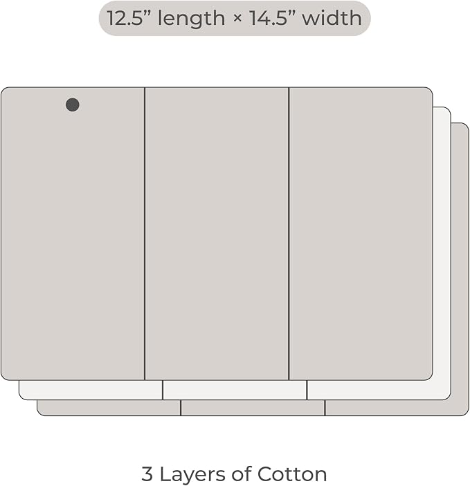 Nora's Nursery 3 Layer Cotton Prefolds 2 Pack - Image 5