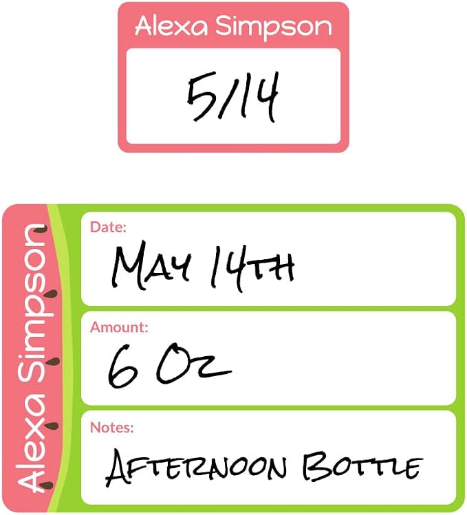 Name Bubbles - Reusable Baby Bottle Labels - Image 2