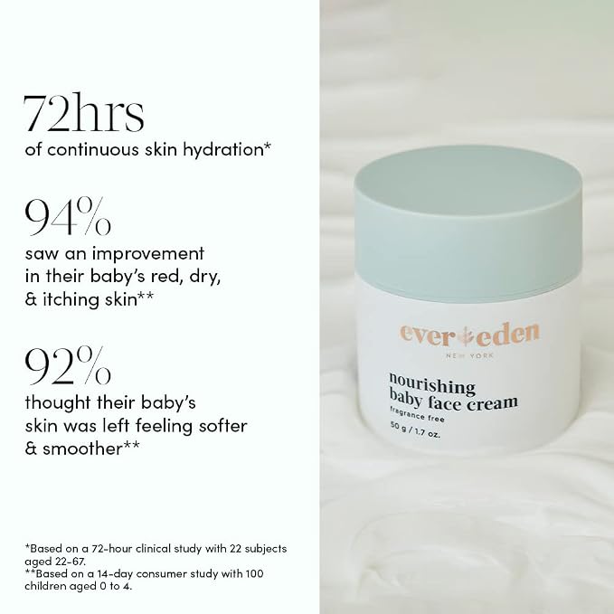 Evereden Nourishing Baby Face Cream 1.7 oz. | Non-Toxic and Fragrance-Free Face - Image 3