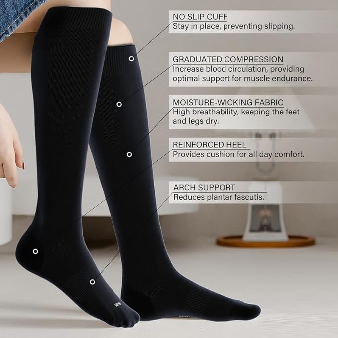 LEVSOX Viscose Made from Bamboo Compression Socks - Image 2
