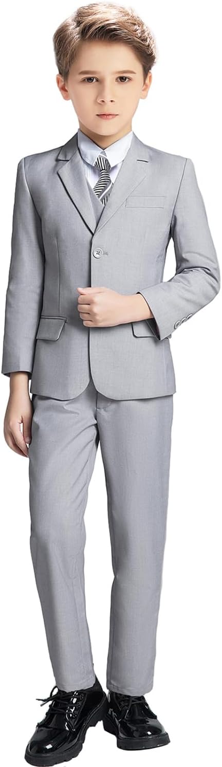 Boys Suit for Kids Tuxedo Suits for Wedding Formal Suit Set Toddler Boy Dress - Image 2