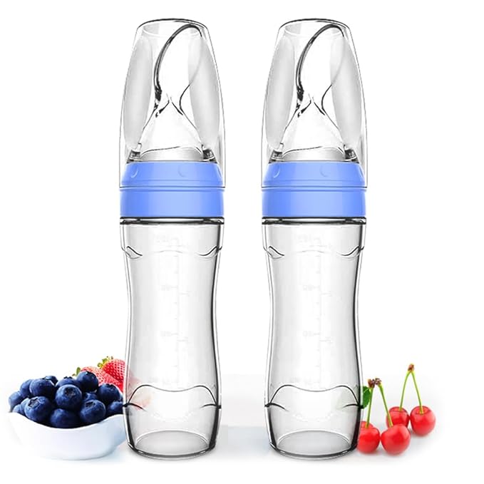 Matyz 2 PCS Silicone Baby Food Dispensing Spoon Squeeze Feeder by Matyz