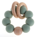 Silicone Baby Teether, Food Grade Silicone & Beech Baby Teething Toy, BPA Free by TOPGOMES