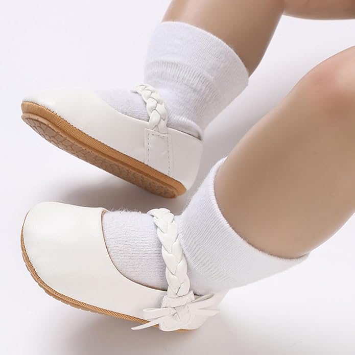 COSANKIM Baby Girls Mary Jane Flats Shoes Anti-Slip Rubber Sole Infant Toddler - Image 2