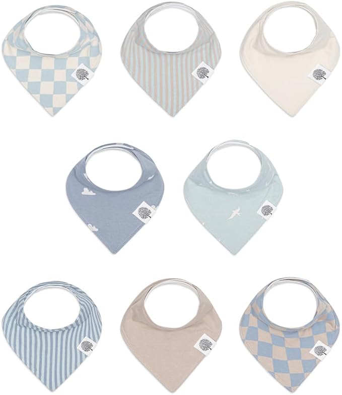 Parker Baby Bandana Drool Bibs 8 Pack Baby Bibs by ParkerBabyCo