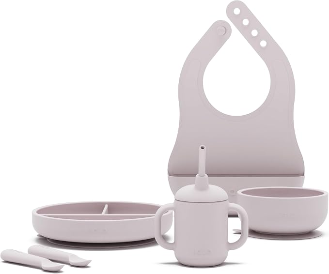 Lalo First Bites Silicone Baby Feeding Set by Lalo