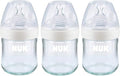 NUK Simply Natural Glass Baby Bottles, 4 oz, 3 Pack by NUK