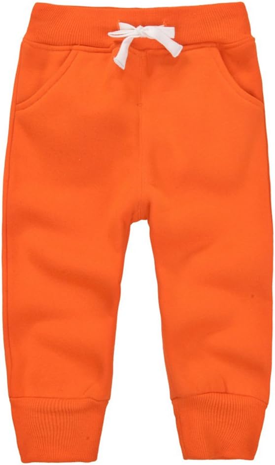 CuteOn Unisex Toddler Jogger Pants Kids Cotton Elastic Waist Winter Baby by CuteOn