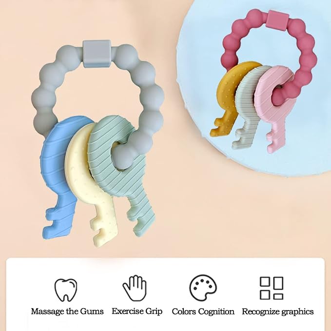 Baby Teether Keys, Teething Keys Toys - Image 3