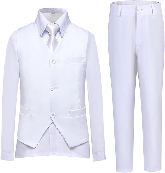 Boys Vest Set Formal Dress Suits Wedding Outfit Dresswear by Lycody