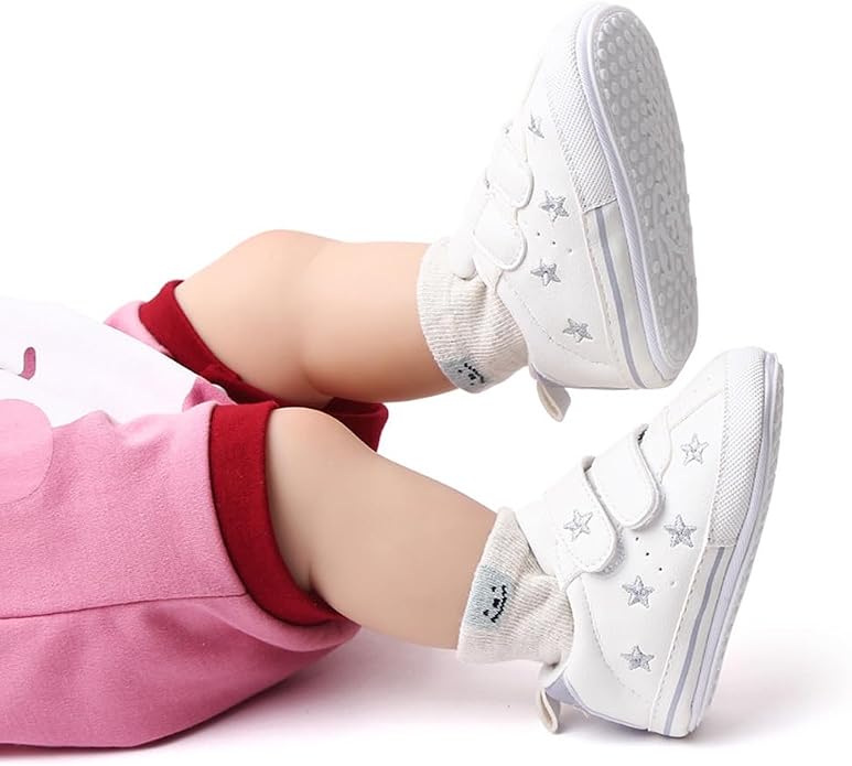 Clowora Baby Boys Girls Shoes Non-Slip Rubber Sole Sneakers Infant First - Image 2
