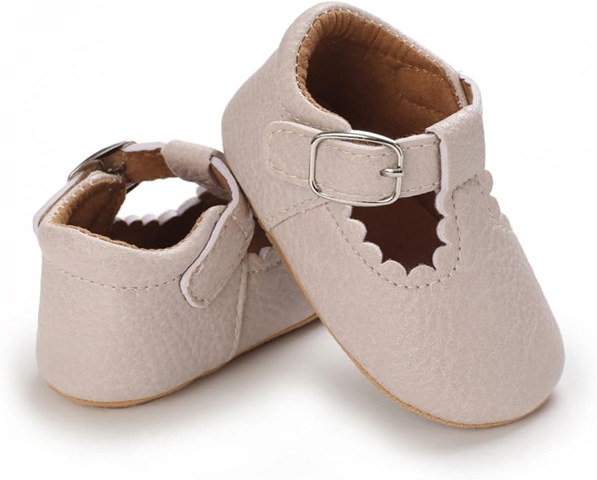 COSANKIM Baby Girls Mary Jane Flats Shoes Anti-Slip Rubber Sole Infant Toddler - Image 4