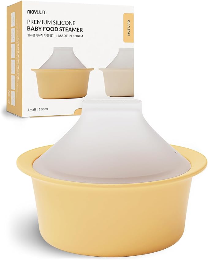 Moyuum Silicone Microwave Steamer | Made in Korea, Baby Food Maker Bowl by MOYUUM