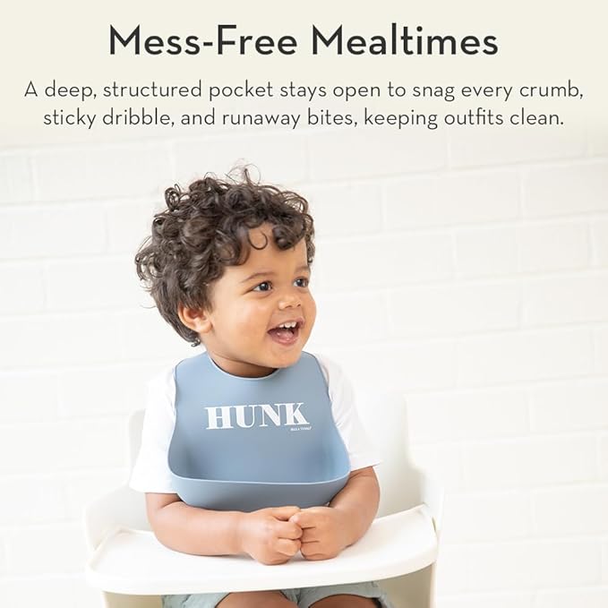 Bella Tunno Baby Bib for Eating, Waterproof Silicone Bib - Image 3