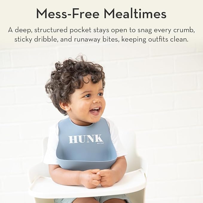 Baby Bib for Eating by Bella Tunno, Adjustable Fit for Babies 4-12 months & - Image 3