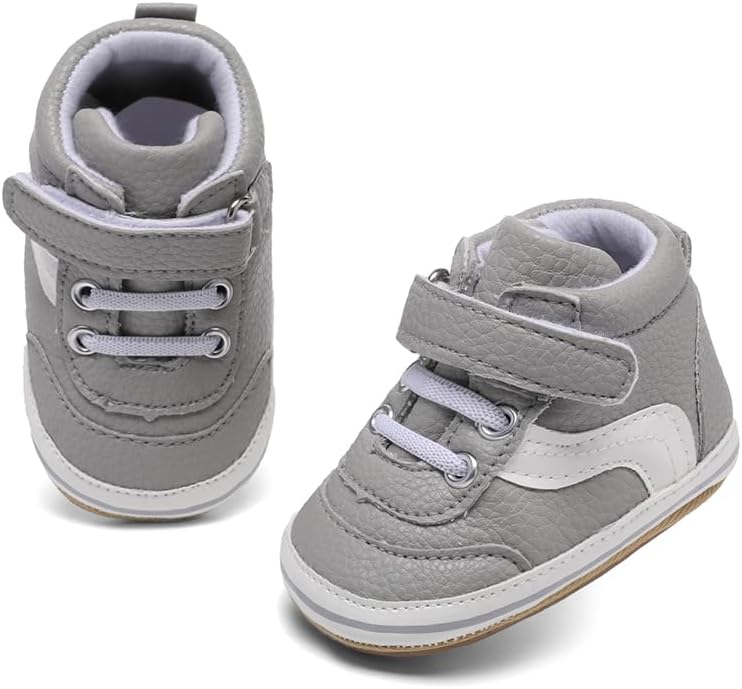 Clowora Baby Boys Girls Shoes Non-Slip Rubber Sole Sneakers Infant First - Image 5