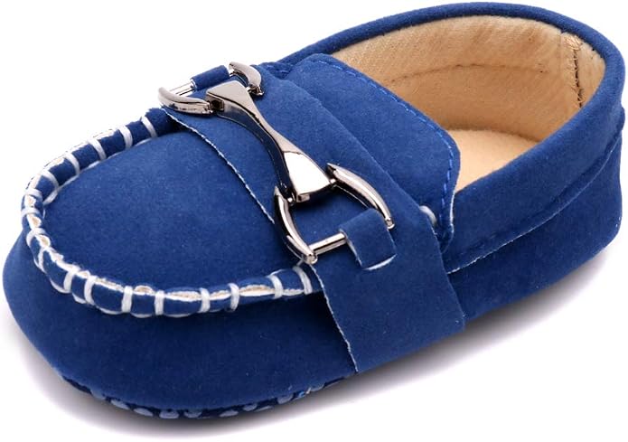 LONSOEN Baby Girls Boys Loafers Prewalker Dress Crib Shoes by LONSOEN