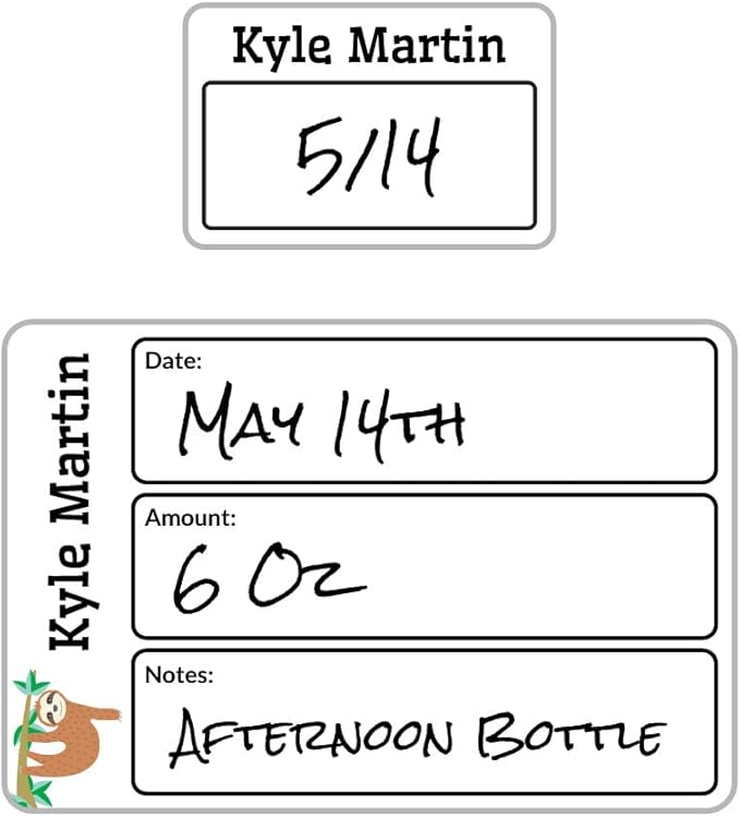 Name Bubbles - Reusable Baby Bottle Labels by NameBubbles