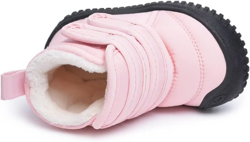 BMCiTYBM Toddler Baby Snow Boots Winter Shoes Boys Girls Cold Weather Baby Faux - Image 4