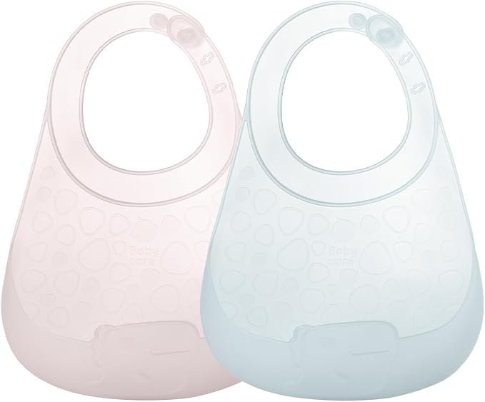 bc babycare Lightweight Silicone Baby Bibs by BCBABYCARE